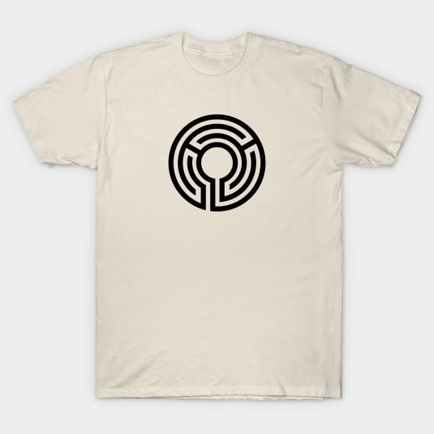 Black Labyrinth T-Shirt by Renegade Collective 